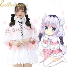 Косплей костюм горничной из аниме Мисс Кобаяси женский для