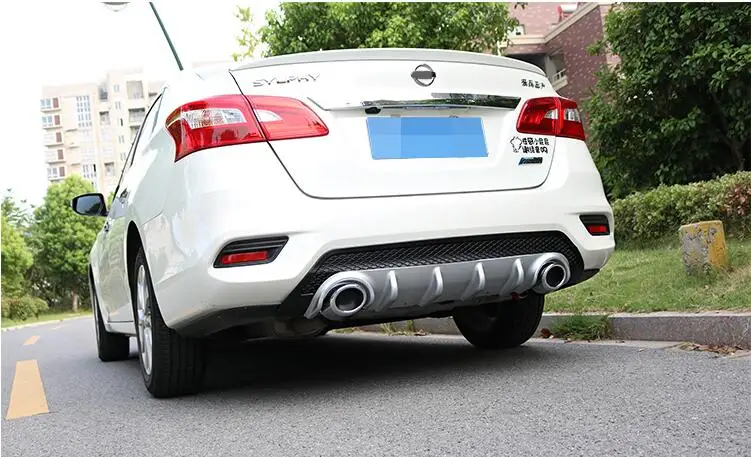 Для Nissan Sentra SYLPHY /17/18/ задний спойлер задний бампер диффузор защитные бамперы ABS Материал корпусный набор задний для губ