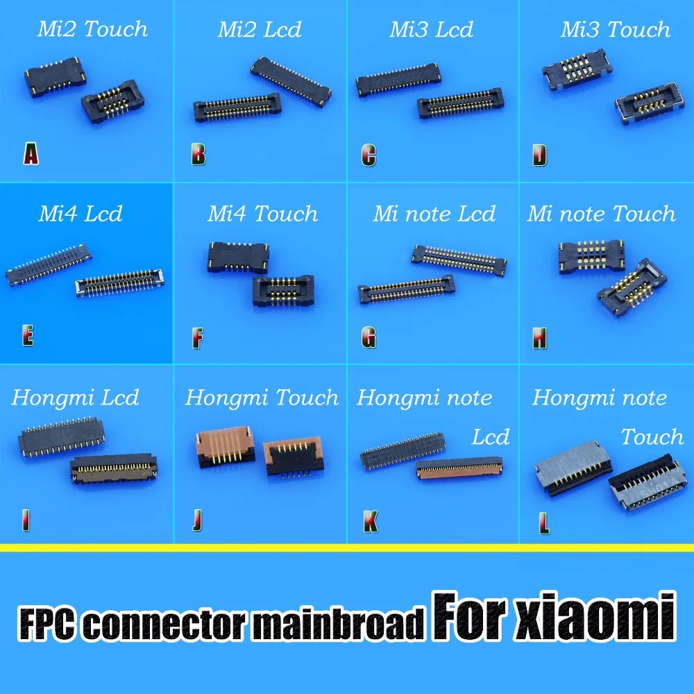 

LCD Display / Touch Screen Digitizer FPC Plug Connector for Motherboard Mainboard Repair for xiaomi for hongmi for redmi 1s mi4