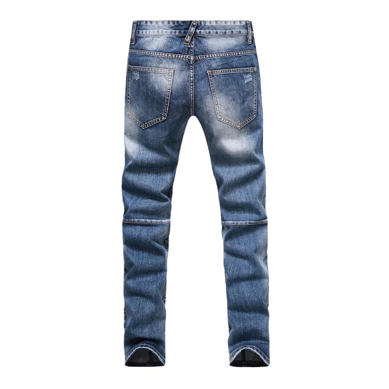 2017 мужские джинсы дизайнерские байкерские для мужчин облегающие E1701|jean outfits|jean