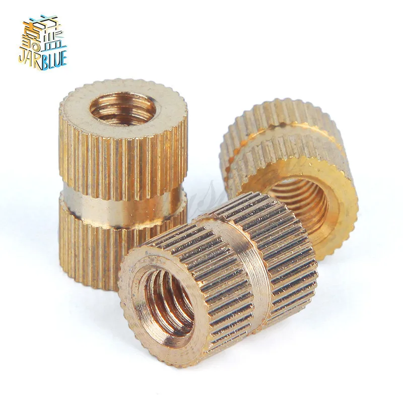 

10PCS 10#-32*L=8/10/12--8mm（OD） UNC Braas insert nut Injection Molding Brass Knurled Thread Inserts Nuts