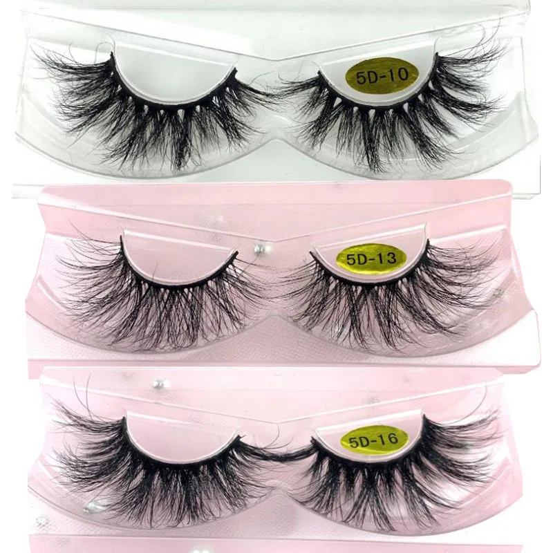 

HBZGTLAD 100% mink eyelashes extra length 18-25mm lashes 3D eyelashes Big dramatic volumn eyelashes Crisscross false eyelash