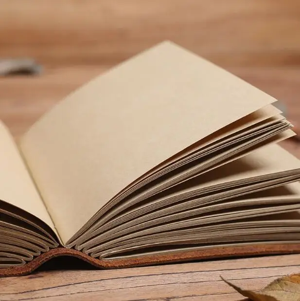 200 листов Винтаж 100 г крафт-бумага каракули эскиз книга почерк книга каракули Рисование ноутбука из натуральной кожи