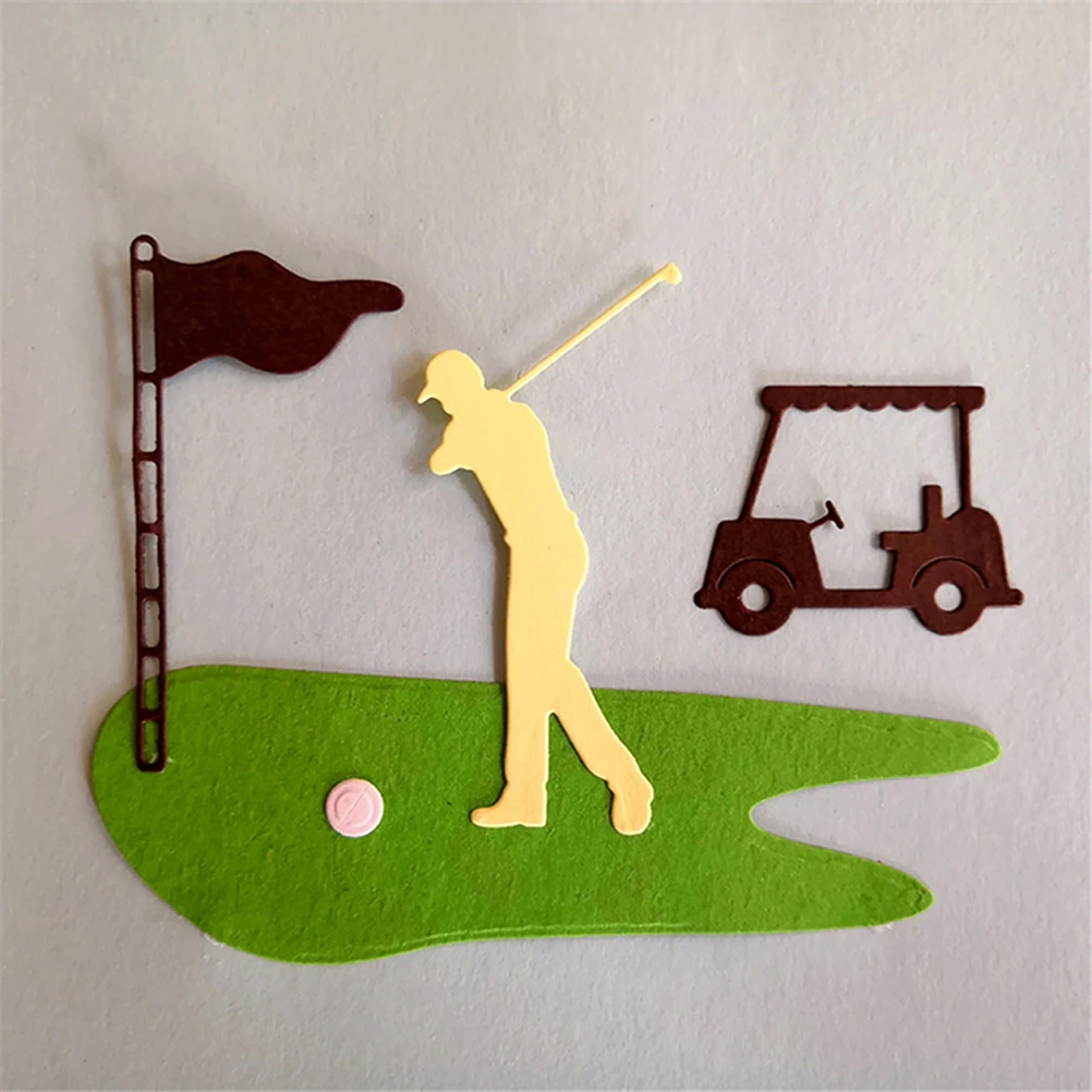 Металлические штампы для скрапбукинга гольфа DIY рождественские карты