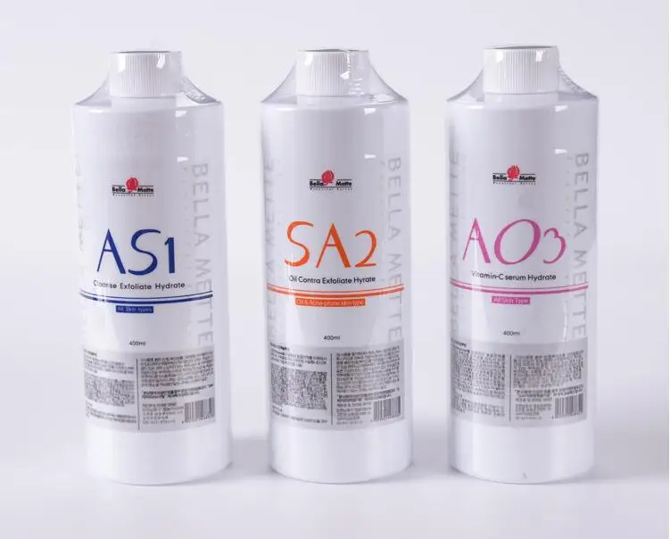 

AS1 SA2 AO3 Aqua Peeling Solution 400ml Per Bottle Aqua Facial Serum Hydra Dermabrasion Facial Serum For Normal Skin DHL