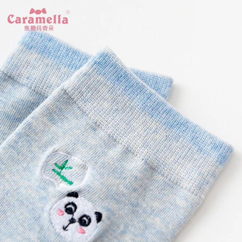 Caramella/4 пар/лот женские носки короткие в китайском стиле милые хлопковые с пандой