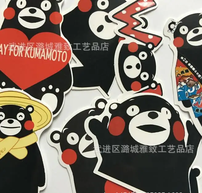 8 шт./компл. наклейки для стайлинга автомобиля милые Kumamon наклейки s для граффити автомобильные чехлы скейтборд, сноуборд Мотоцикл Велосипед ноутбук стикер 007
