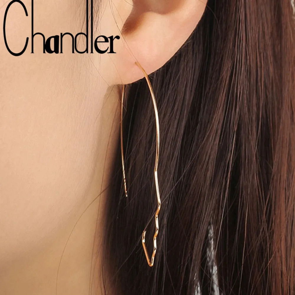 Висячие серьги Chandler с человеческим лицом для женщин простые подвески в стиле
