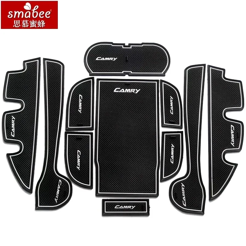 Двери паз коврики для Toyota Camry 2012 2013 2014 2015 Non-slip Интерьер двери колодки/Световой