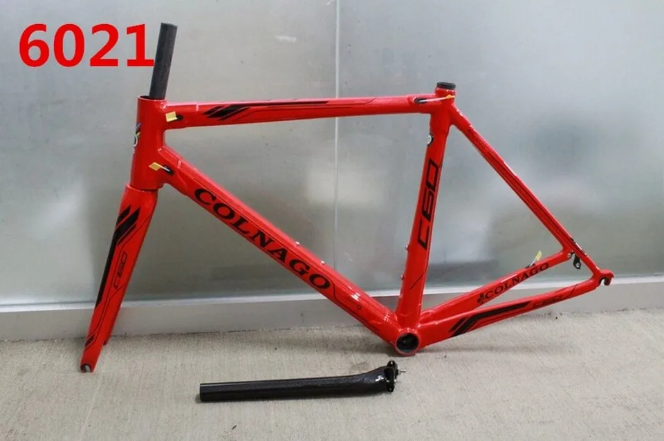 6021 Colnago C60 T1100 труба из углеродистого волокна 3K шоссейный углеродный руль для велосипеда комплект велосипедных рам подходит Di2 и механическая дорожный указано 46/48/50/52/54/56 см рамки - Цвет: 6021