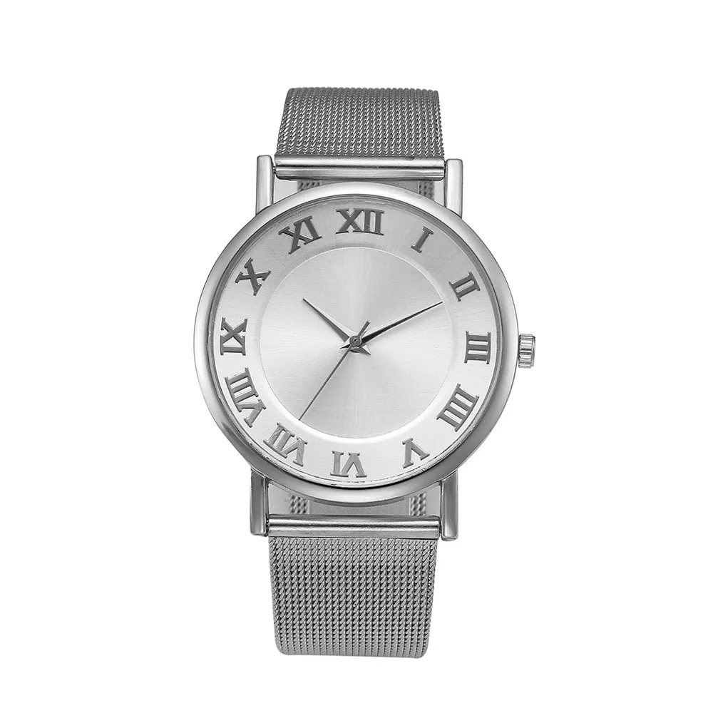 Montre femme дропшиппинг модные серебряные сетчатые Кварцевые часы Женские металлические часы из нержавеющей стали платье часы Relogio Feminino подарок часы