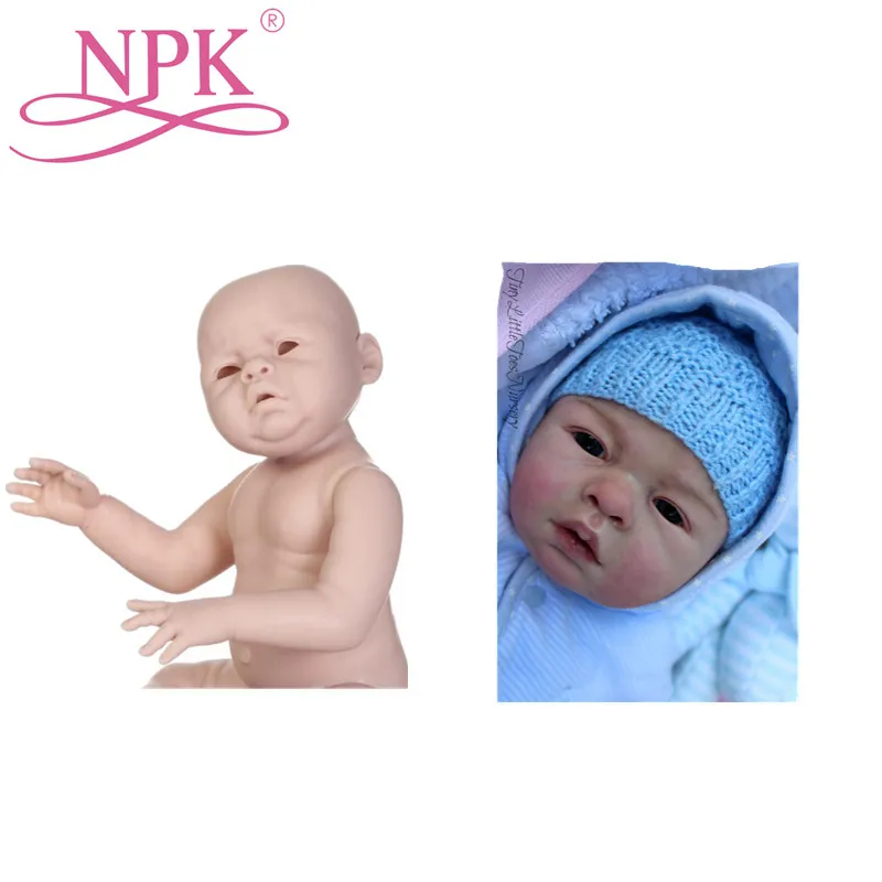 NPK оптовая продажа Неокрашенная пустая Кукла Reborn комплект полный винил тело