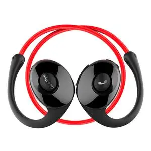 Новинка, наушники Bee, Bluetooth, Беспроводные спортивные наушники, улитка, дизайн HiFi, наушники с микрофоном, шагомером, приложение для телефона - Цвет: Red