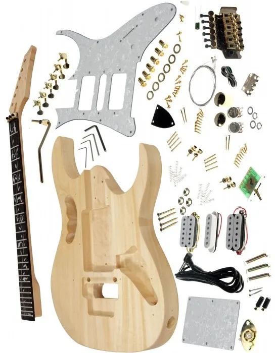 Бесплатная Доставка электрогитара комплект/Unfinish Гитары/DIY с P90 Пикапы|electric guitar