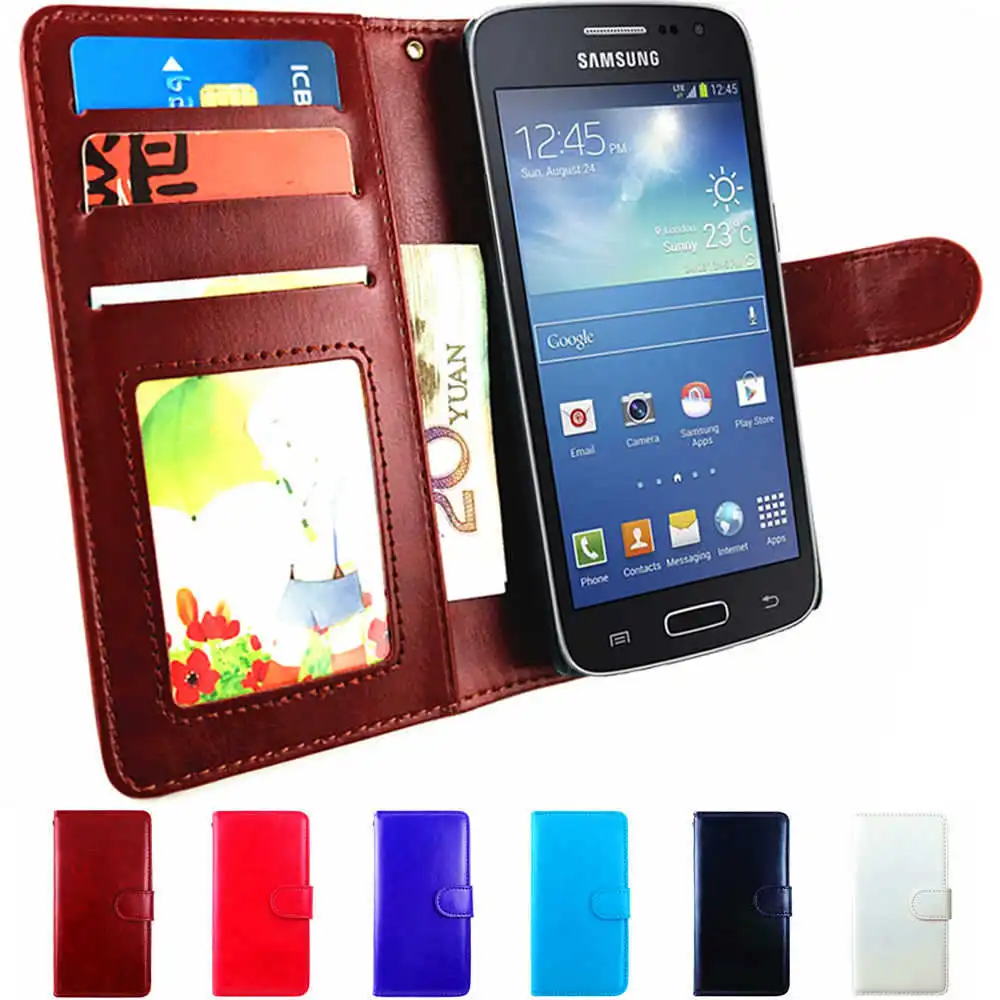 Кожаный чехол с откидной крышкой для Samsung Galaxy Grand Prime бумажник SM G531H G530H G531F DS Duos