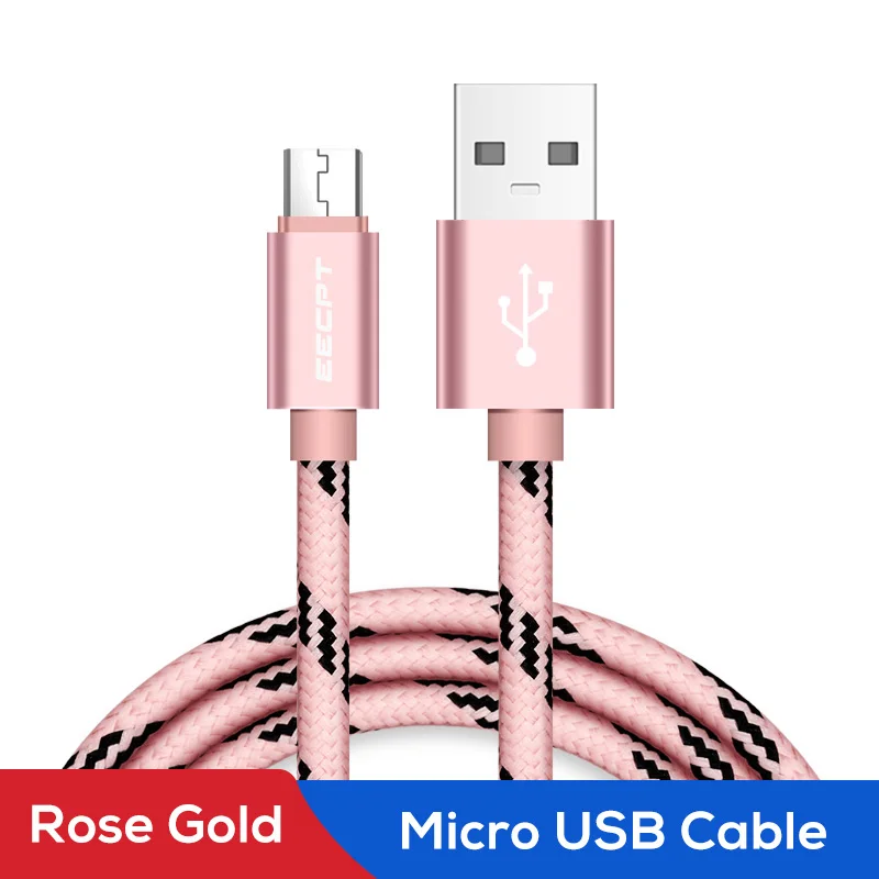 Colorful RG EECPT кабель Micro USB для samsung S7 S6 Xiaomi Redmi Note 5, шнур для быстрой зарядки и передачи данных, usb-кабель для зарядного устройства, кабель для мобильного телефона Microusb - Цвет: Colorful RG