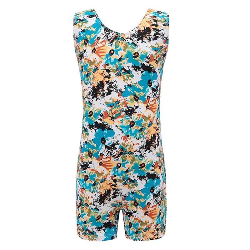 Унитард с принтом тела голографический гимнастический трико для детей |