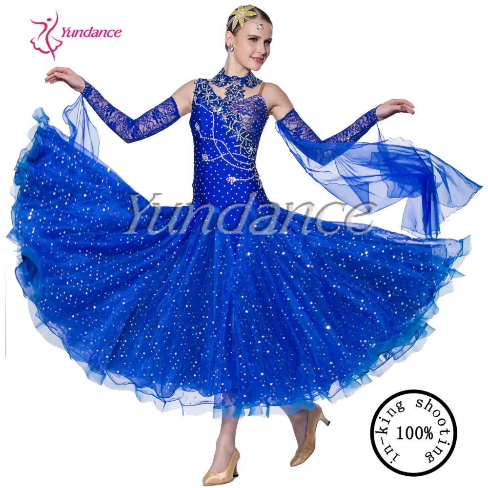 

B-1115 2016 Long Ballroom Dance Dress Top Sale Ballroom Dancing Dresses Girls