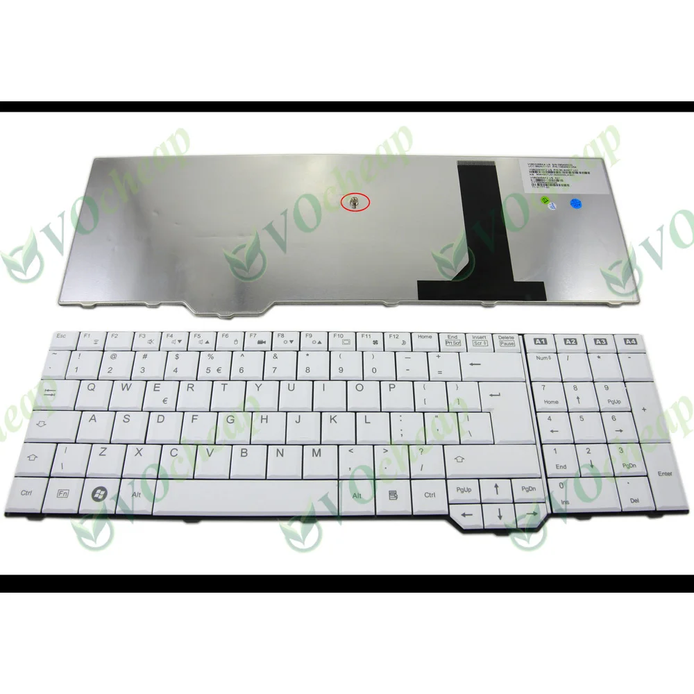 Оригинальная новая английская клавиатура для ноутбука Fujitsu XA3520 Amilo Pi3625 XA3530 Xi 3670 Li 3910 XI 3650 Li3710 White V080329BK4|laptop