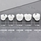 Одноразовые кольца для клея для наращивания ресниц, держатель клея для ресниц, контейнер для тату, пигмент, инструмент для макияжа, 100 шт.