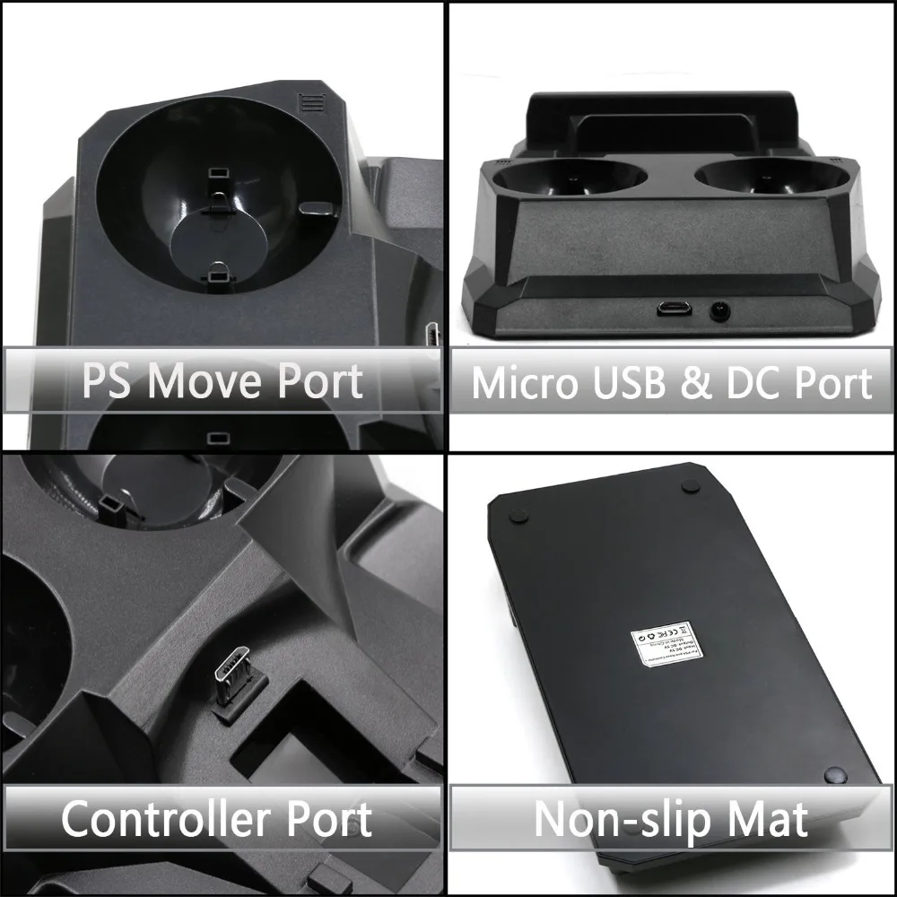 Зарядная Станция для PS Move Motion и PS4 контроллер двойной Зарядное устройство
