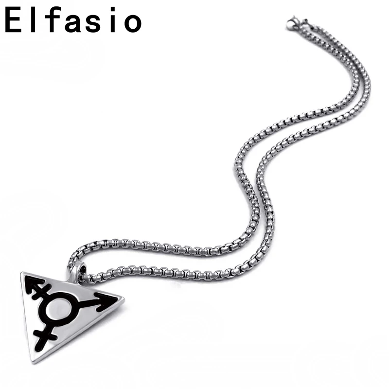 Цепочка с подвеской для бисексуалов 18-30 дюймов из нержавеющей стали