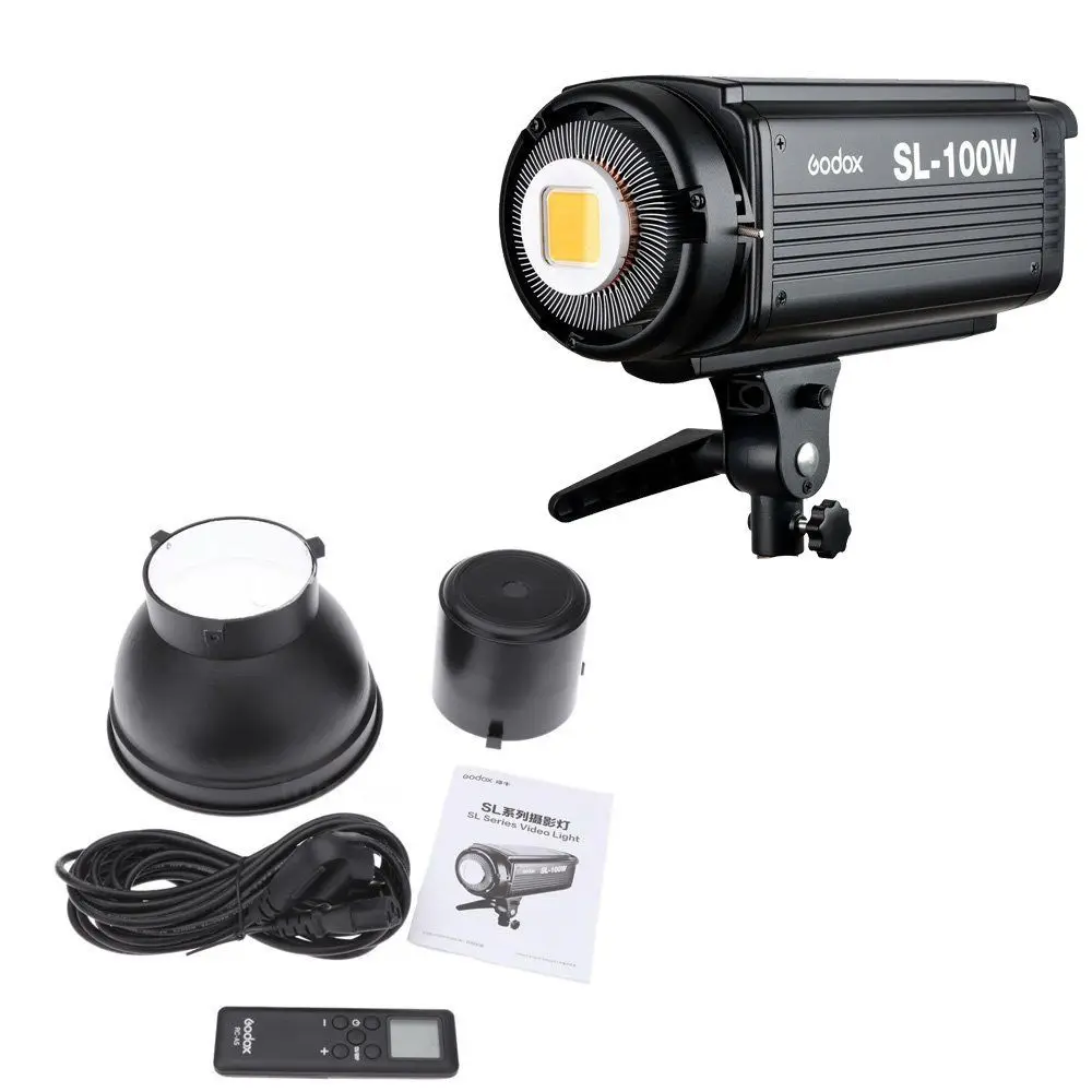 Godox SL-100W светодиодный видео светильник 100 Вт лампы 6500LUX непрерывной студийной