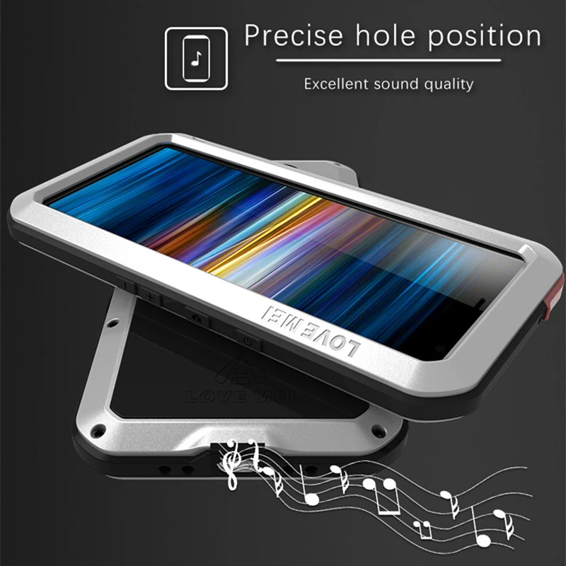 LOVEMEI Powerful Metal Waterproof Cover For Sony Xperia 10 Plus Case Full Body Back ShockProof Defender Phone |