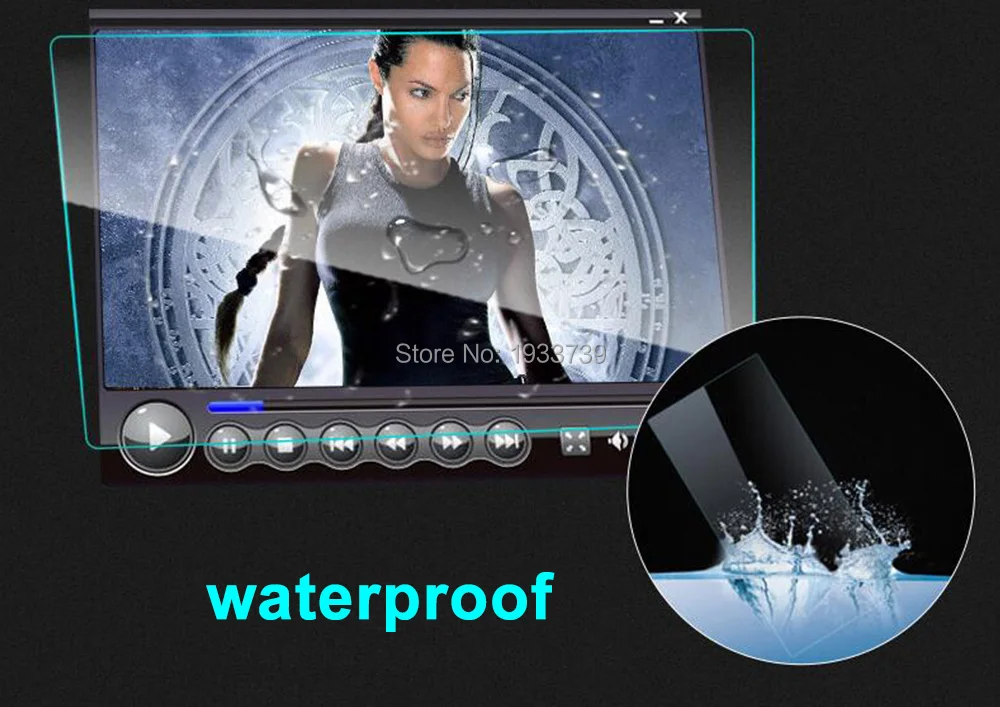 Автомобильное радио из закаленного стекла для Радио DVD gps lcd Полный сенсорный экран пленка наклейка защитная 10,1 дюймов магнитофон стерео navi