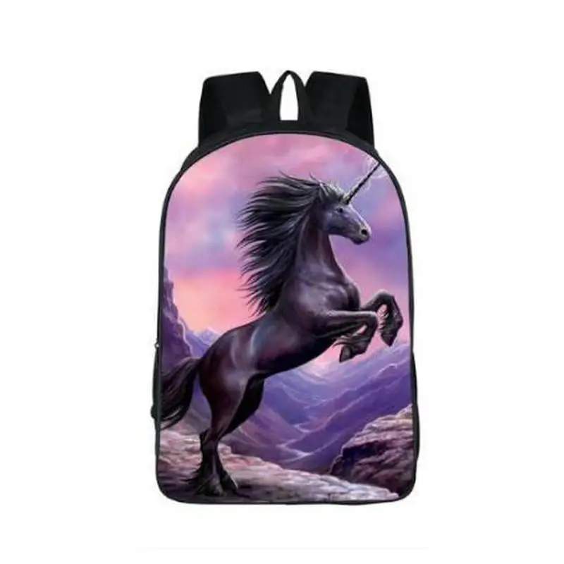 Рюкзак с изображением пони/единорога для подростков мальчиков и девочек