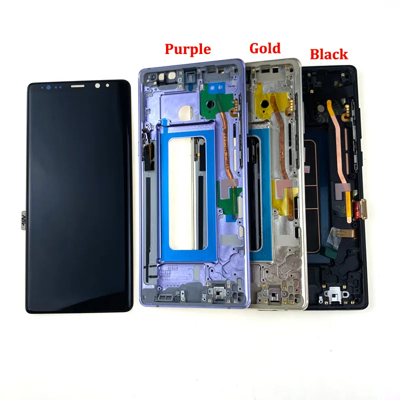 Для SAMSUNG Galaxy Note8 lcd N950 N950F с рамкой Super AMOLED дисплей сенсорный экран Запасные