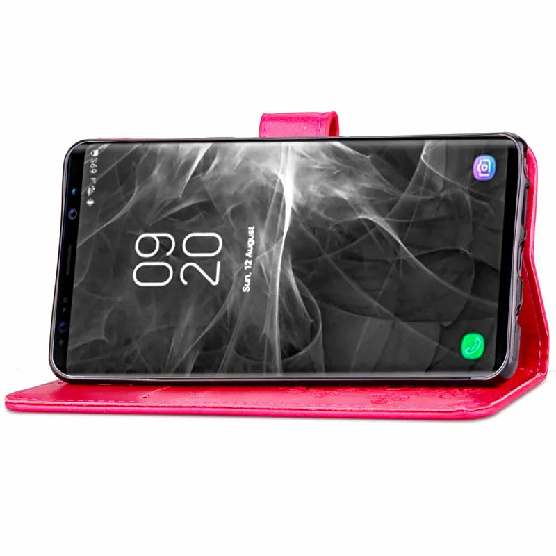 Кожаный чехол бумажник с откидной крышкой для Samsung Galaxy Note 9 8 S8 S9 Plus S20 A51 j5 j7 neo J3 2017 A3