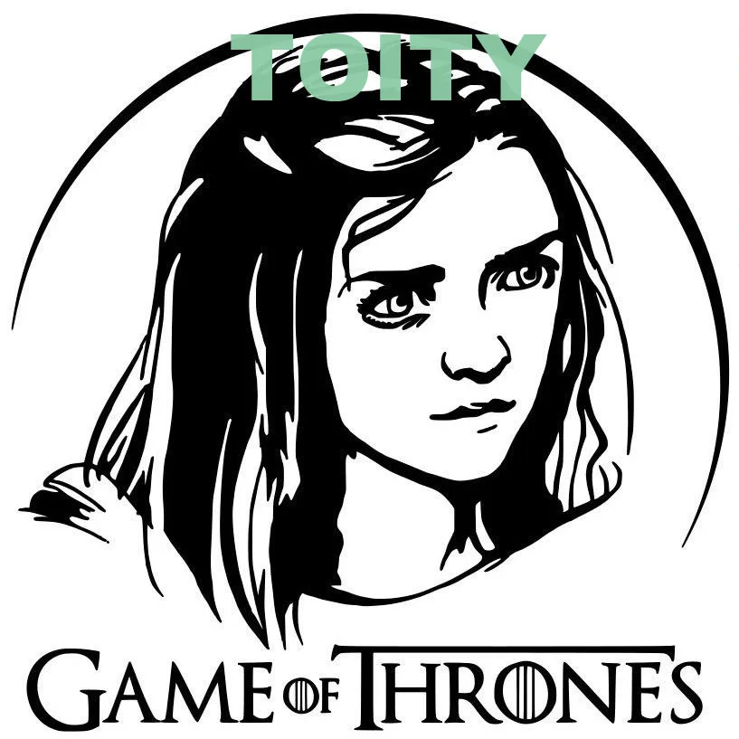 Виниловая наклейка на стену с изображением Игры престолов Джон Сноу Тирион