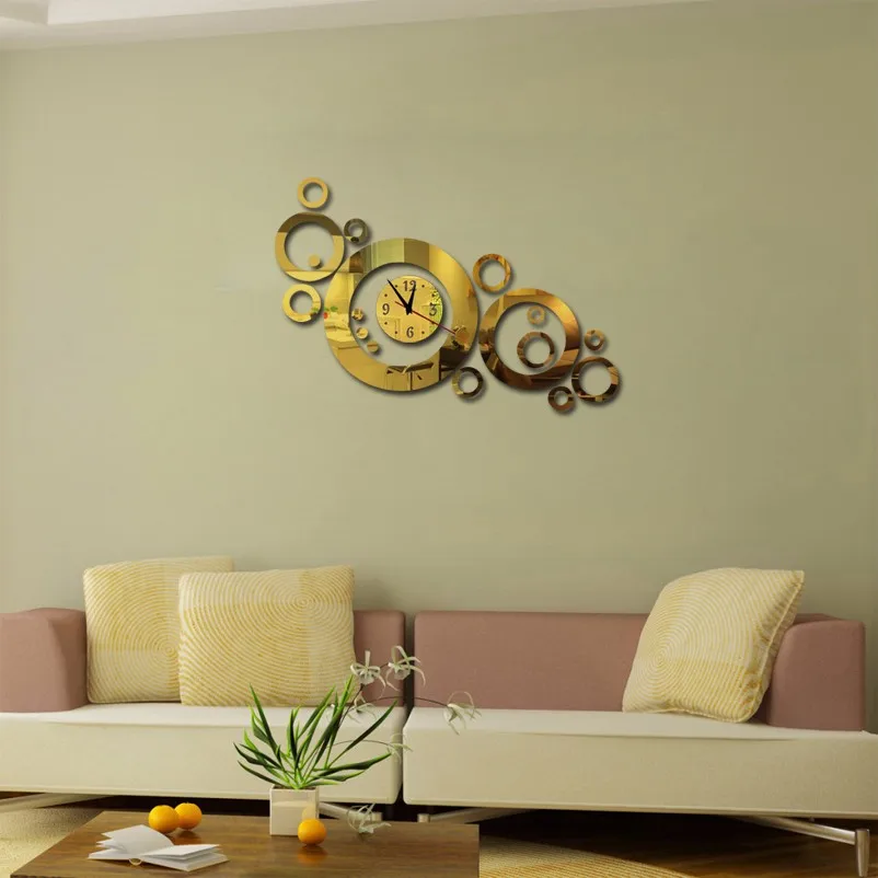 Новые 3d Diy акриловые зеркальные часы настенные часы Horloge Reloj De Pared большие декоративные кварцевые часы для гостиной современные иглы