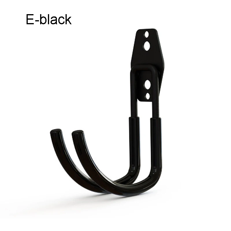 E-Black 1 шт. сверхпрочные настенные крючки для гаражного хранения, кухонный органайзер, настенная вешалка, подвесной зажим, держатель для хранения, садовый инструмент, 5 типов, 25 - Цвет: E-Black