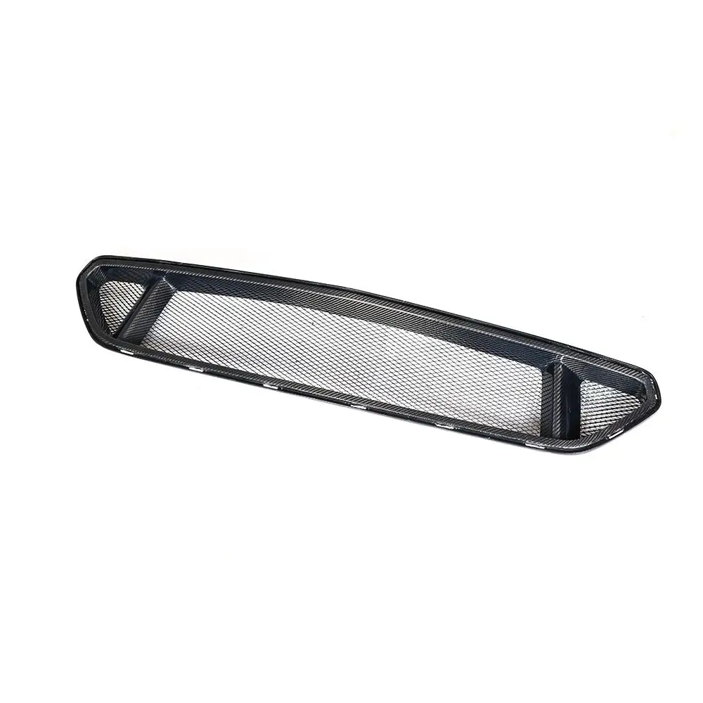 Carbon Fiber Car Front Bumper Honey Mesh Grille Honeycomb Grills For Ford Mustang Car Styling - Цвет: Черный