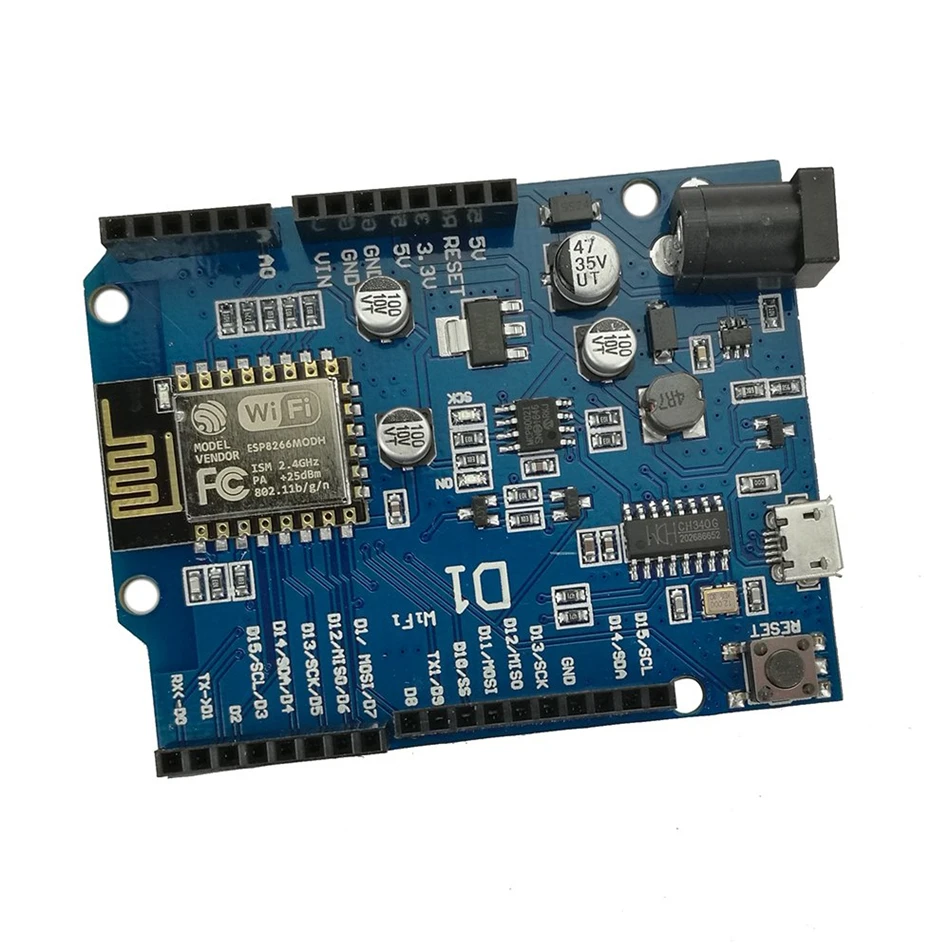 Для WeMos D1 CH340 CH340G WiFi макетная плата ESP8266 ESP-12F ESP-12E модуль для Arduino IDE UNO R3 Micro USB ONE 3,3 v 5v 1A
