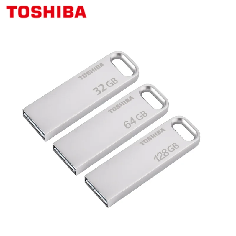 TOSHIBA оригинальный USB флэш накопитель U363 Флешка 128 Гб 64 ГБ 32 3 0 металлический