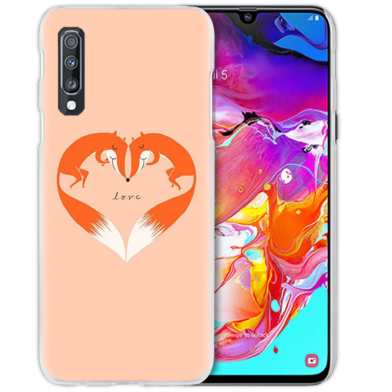 Чехол для samsung Galaxy A50 A70 A20e A40 A30 A20 A10 A8 A6 Plus A9 A7 жесткий прозрачный чехол для телефона