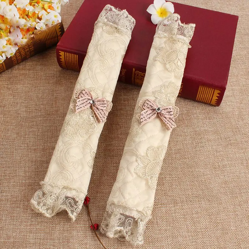 Beige L Горячая Распродажа, чехлы для дверных ручек холодильника, бытовые пылезащитные крышки для кухонного холодильника, ручки для микроволновой печи, дверные ручки, аксессуары - Цвет: Beige L