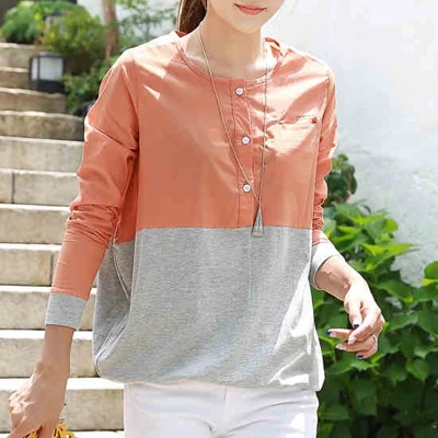 Chemise Femme Blusas рубашка женская s топы и блузки Корейская винтажная блуза с длинным рукавом Femme размера плюс женская одежда - Цвет: women shirts Orange