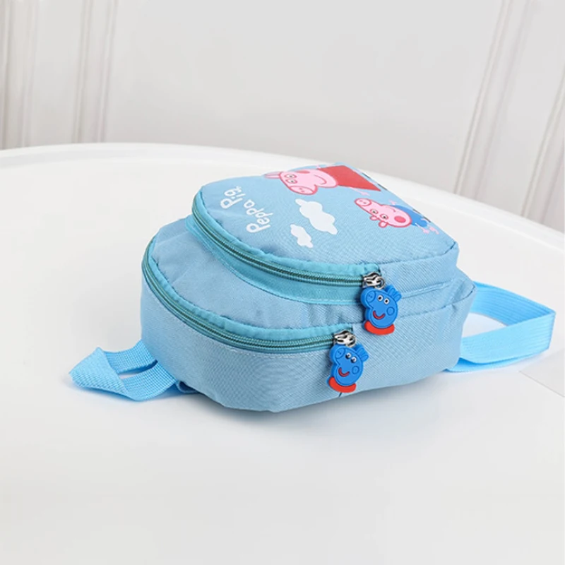 Peppa Pig Toy Cartoon Character Action Figure Backpack High Quality Material Nylon Cloth Cartoon Bag School Bag Children's Gift