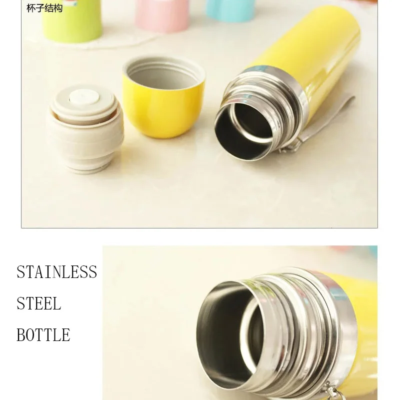 Животный 500 мл Горячая термос кружка Изолированная путешествия офис чашки для