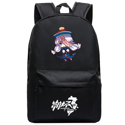12 Honkai Impact 3 Печать Backapck Kiana caslana Косплей сумки холщовые школьные сумки для девочек-подростков дорожные сумки через плечо - Цвет: 12