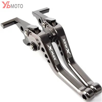 Titanium Мотоцикл с ЧПУ Регулируемые тормозные рычаги сцепления для Yamaha X MAX X-MAX 300 XMAX300 XMAX 300 - Цвет: Titanium