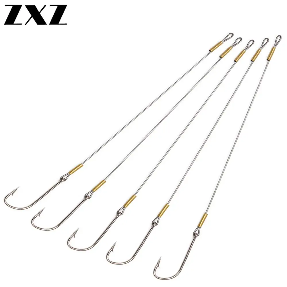 

5Pcs 27cm Sea Fishing Steel Wire Large Fishhook Barbed Quick Change Ocean Boat Fishing Hook Big Portable Fishing Gear