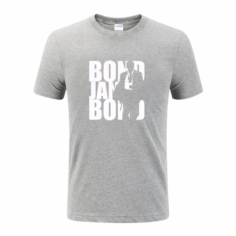 Фильм Плёнки Джеймс Бонд 007 Летние футболки короткий рукав o Средства ухода за