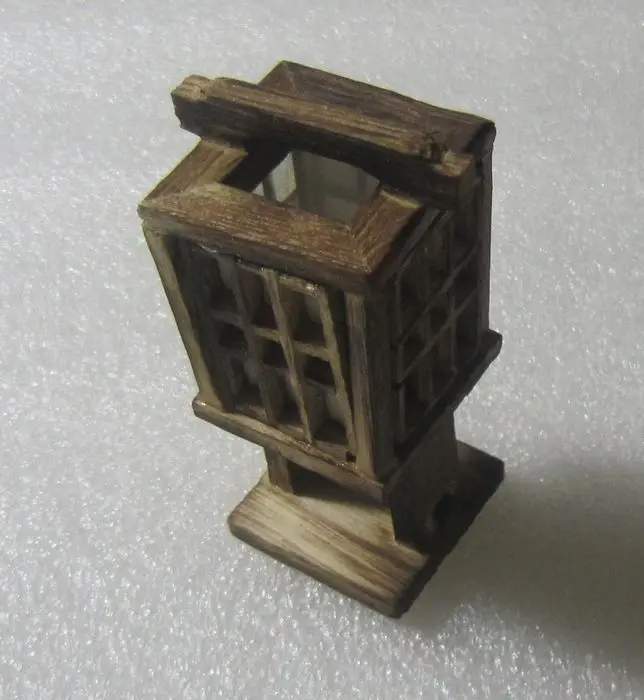 Старинный деревянный фонарь ручной работы модель Маяк мини мебель|furniture medic|lantern