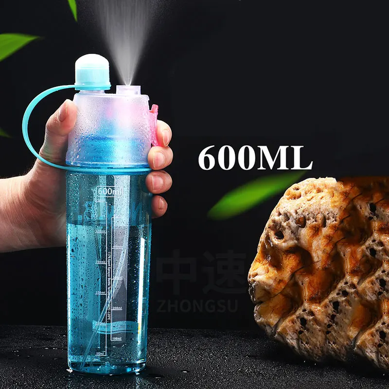 Креативный спрей бутылка для воды профессиональный спортивный тренажерный зал на свежем воздухе походный портативный шейкер бутылки для воды