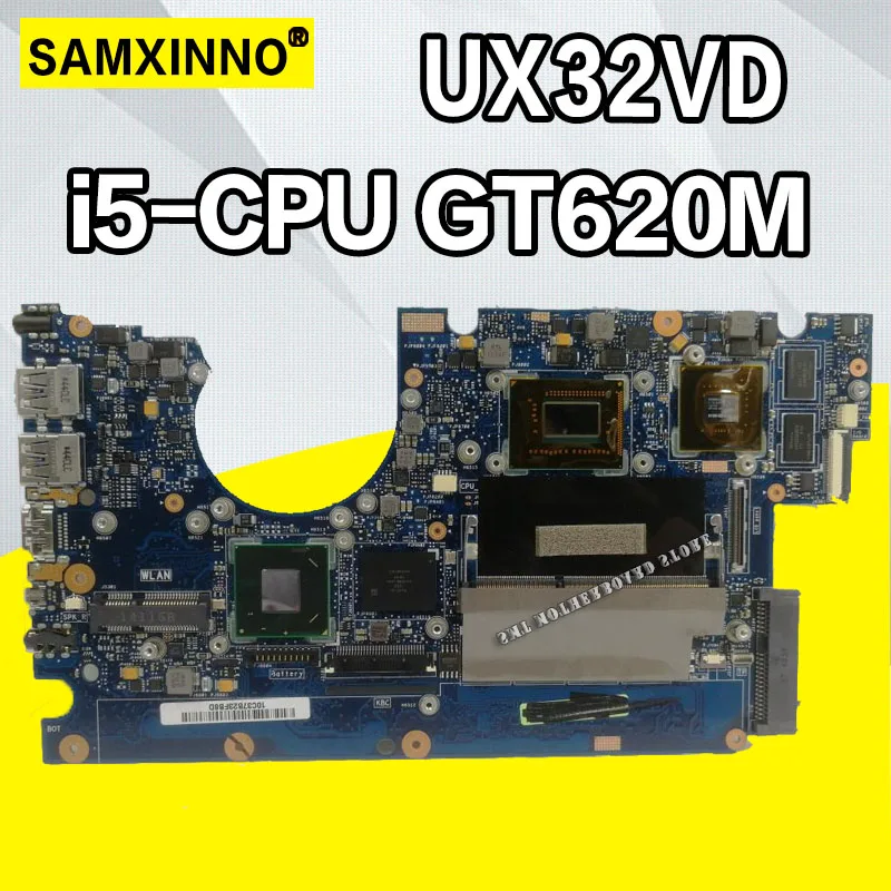 UX32VD материнская плата для For Asus UX32V ноутбука I5 CPU GT620M 2 Гб RAM оригинальная тестовая
